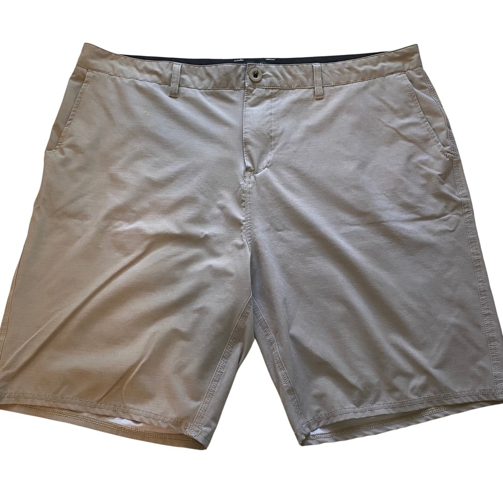 Salty Dog Hybrid Shorts Mens 40 Tan Ripstop Stretch Casual Outdoor Beach Travel